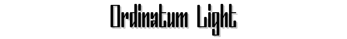 Ordinatum Light font